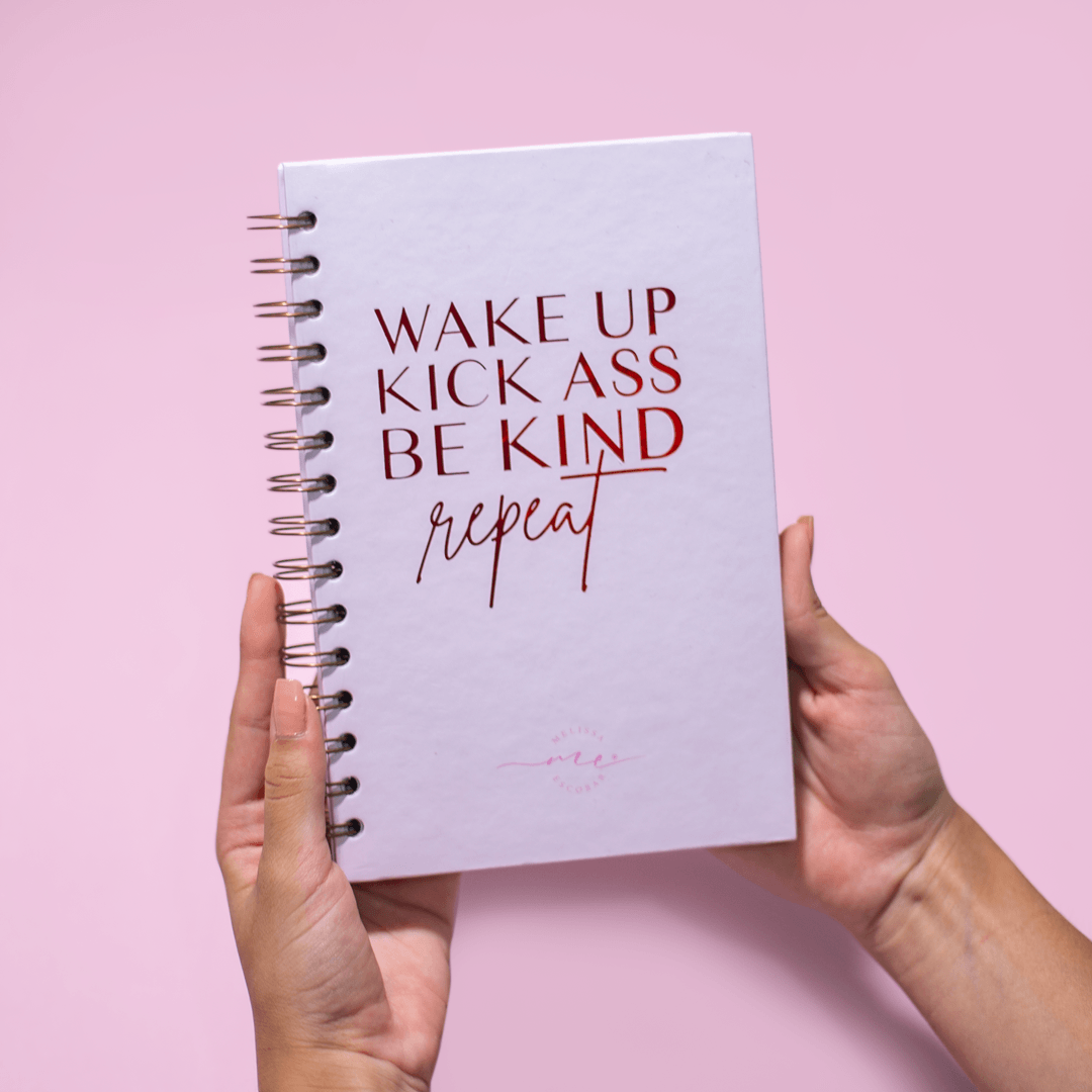 Cuaderno Wake Up Kick Ass Be Kind Repeat📒